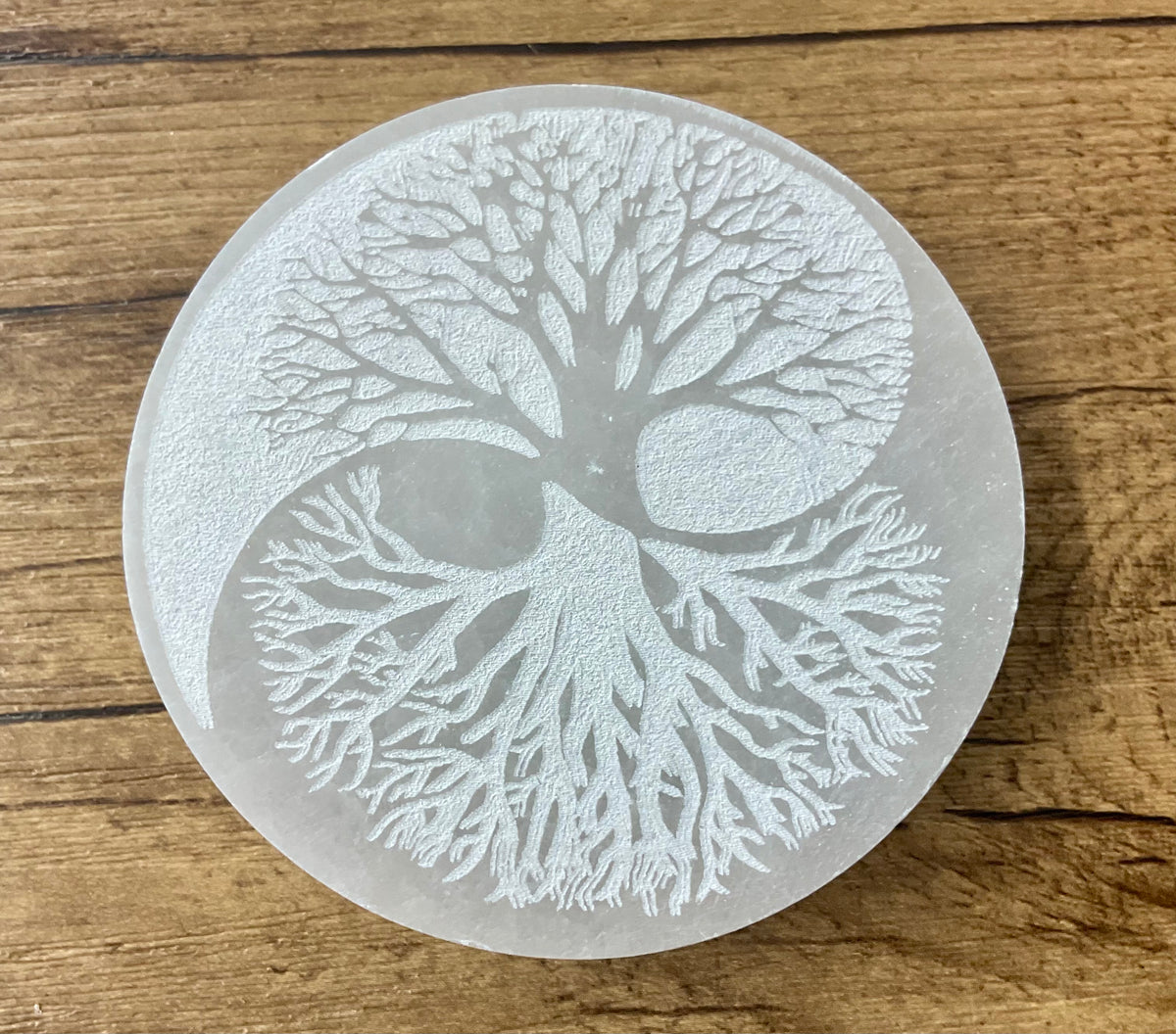 Plaques de sélénite diamètre 8cm