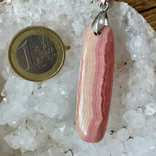 Pendentif en rhodochrosite