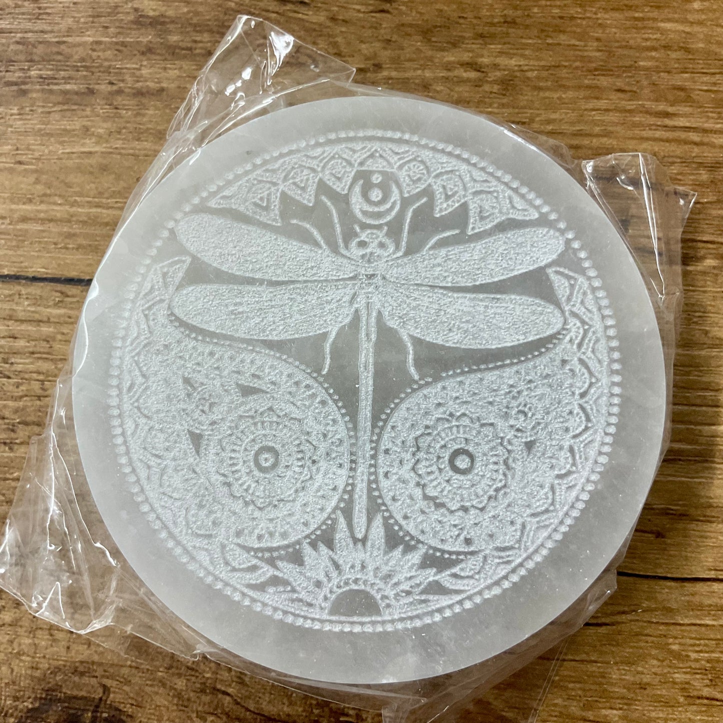 Plaques de sélénite diamètre 8cm