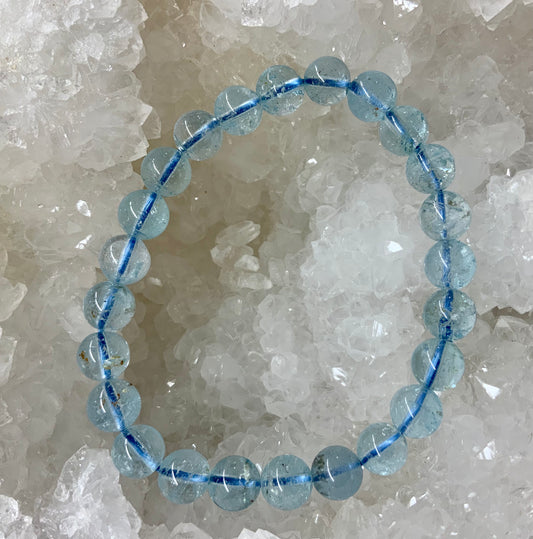 Bracelet en topaze bleue qualité AAA