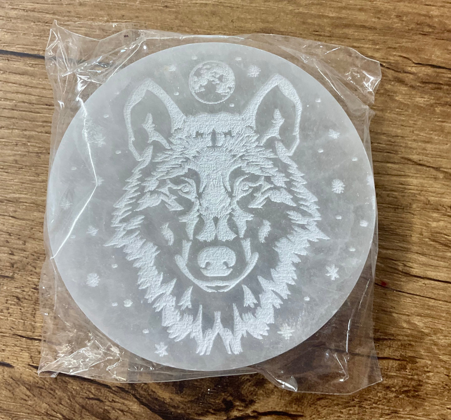Plaques de sélénite diamètre 8cm