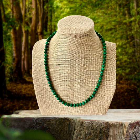 Collier en malachite