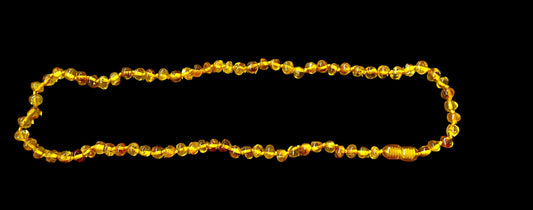 Collier d'ambre adulte ras de cou 46cm