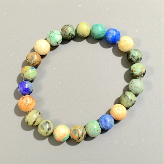 Bracelet en chrysocolle