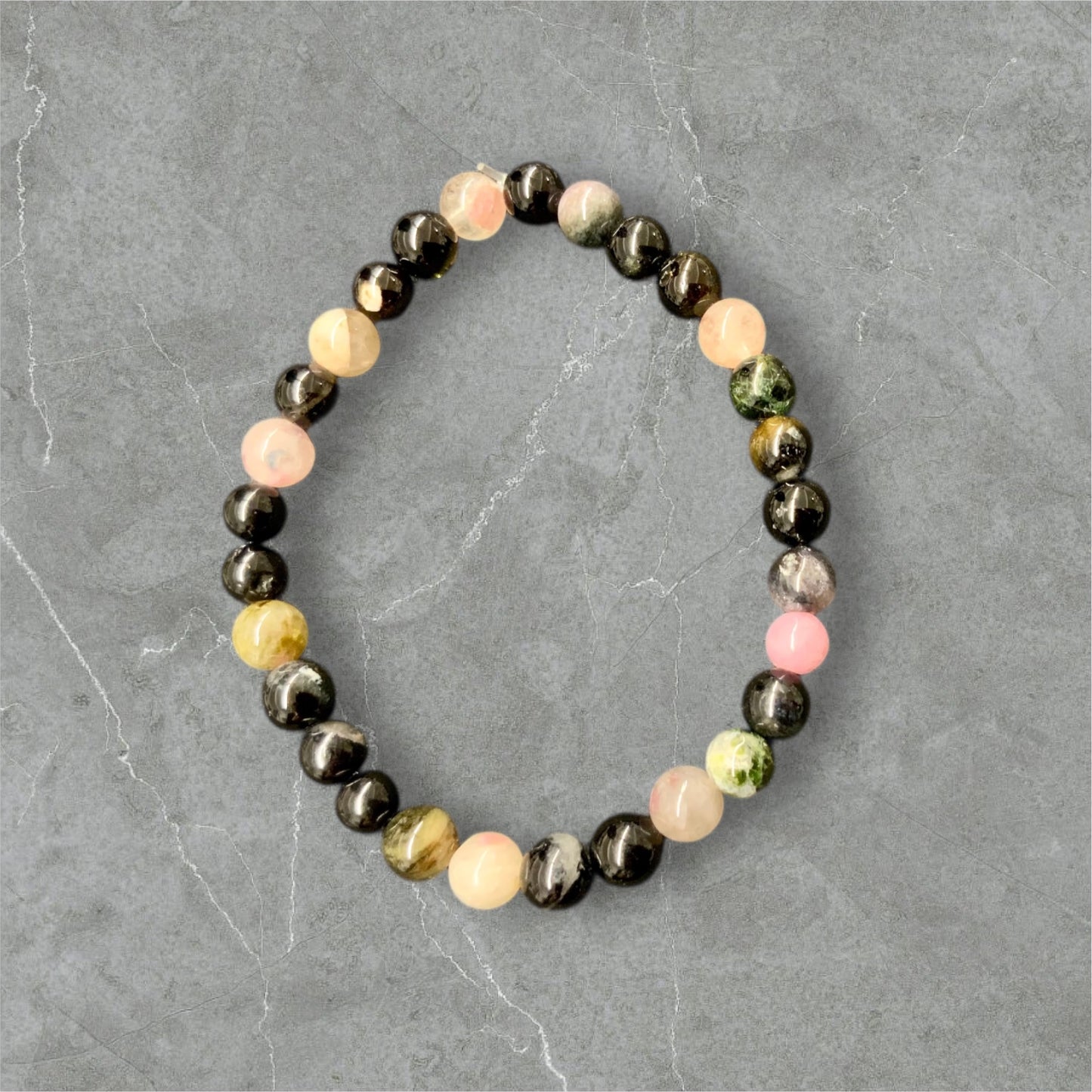 Bracelet en tourmaline mixte