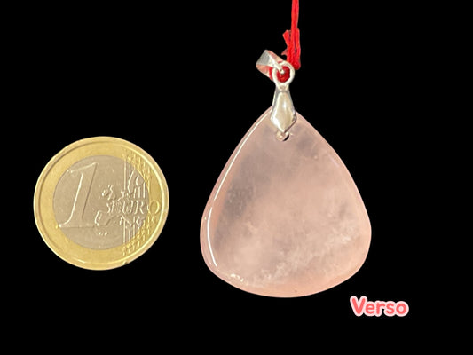 Pendentif en quartz rose