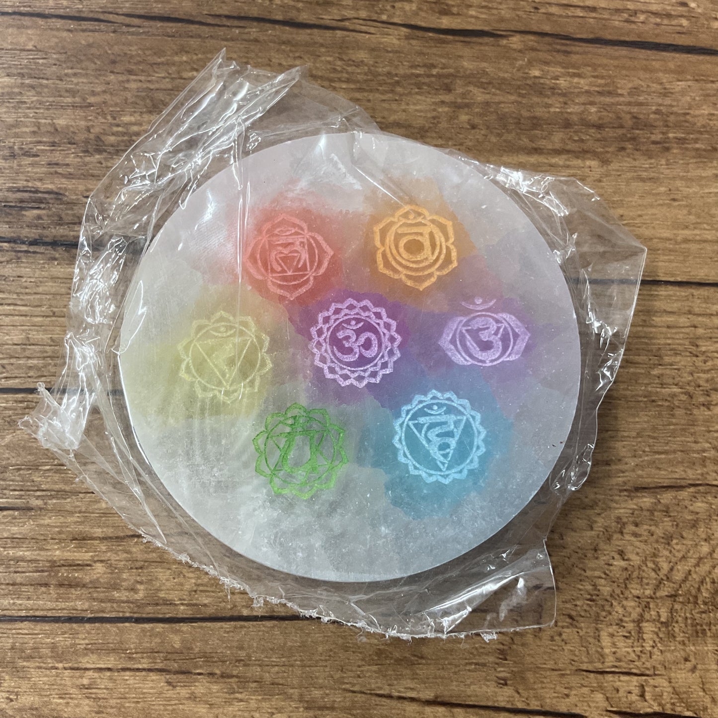 Plaques de sélénite diamètre 8cm