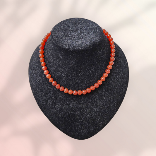 Collier en cornaline