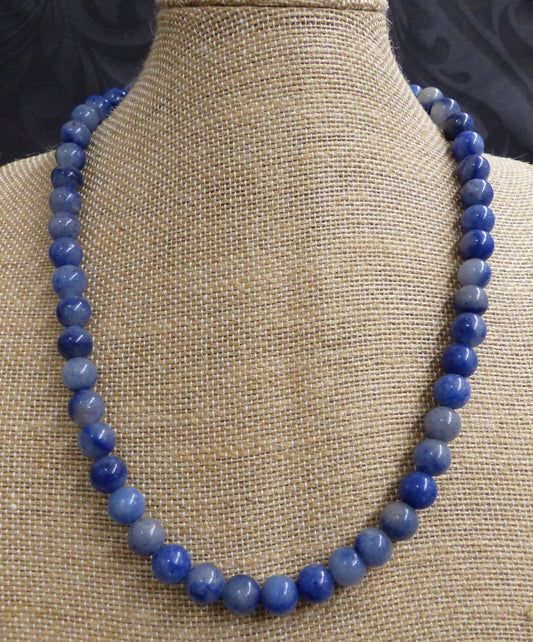 Collier en sodalite