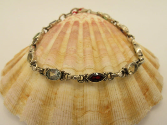 Bracelet baroque avec pierres fines