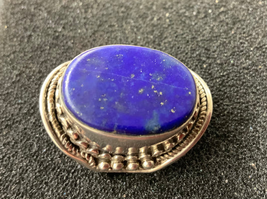 Bague en lapis lazuli taille 52