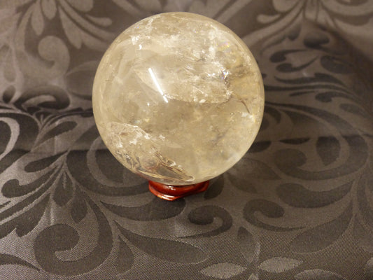Sphère en cristal de roche du Brésil ∅9cm