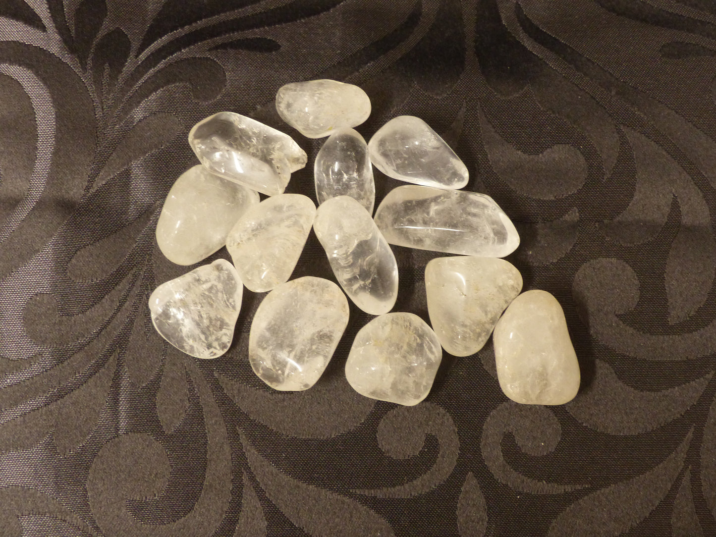 Cristal de roche en pierre roulée