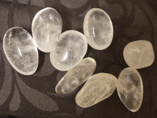 Cristal de roche en pierre roulée