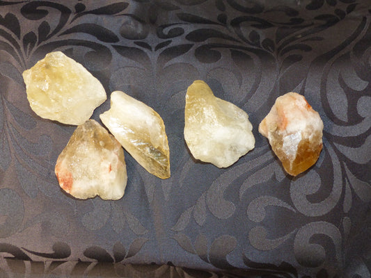 Citrine chauffée morceau brute