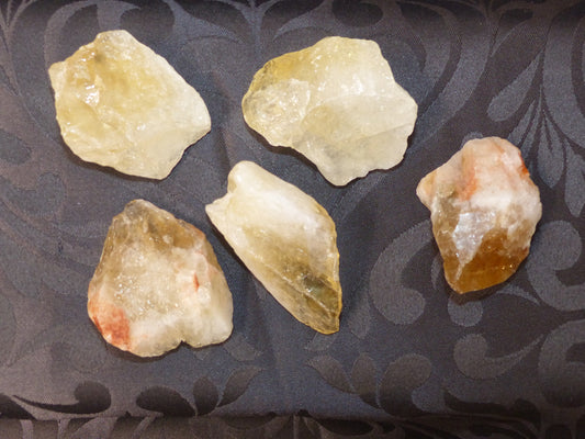 Citrine chauffée morceau brute