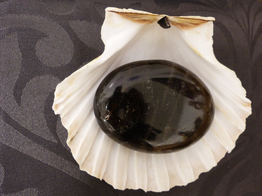 Quartz fumé galet