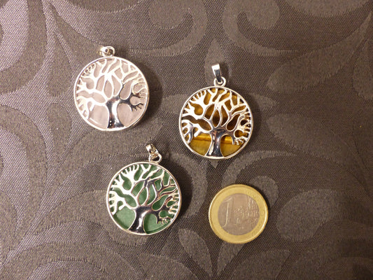 Pendentif arbre de vie rond