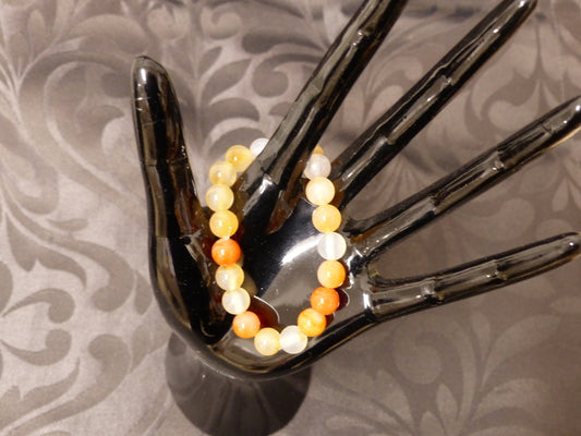 Bracelet ado en agate cornaline