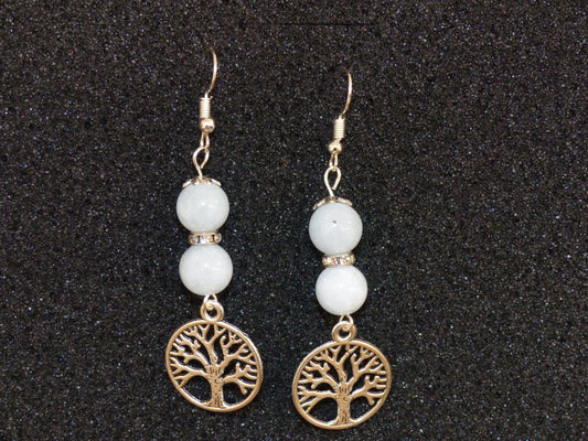 Boucles d'oreilles en aigue_marine