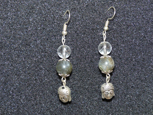 Boucles d'oreilles en labradorite