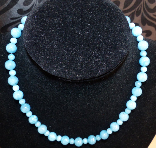 Collier en amazonite extra et mix de perles de 10mm et 6mm